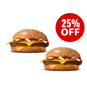 2 Cuarto de Libra con Queso